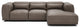 Thomas Sectional Sofa, Leather, Canela Leather, Right-Facing Chaise