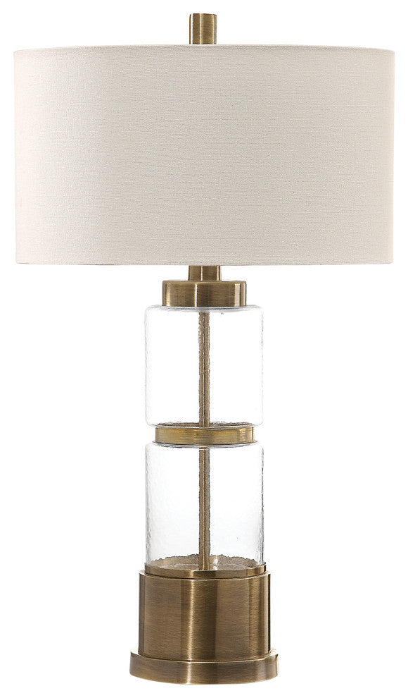 Uttermost Vaiga Glass Column Lamp