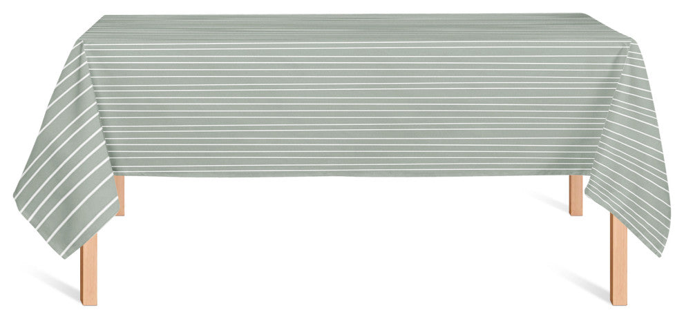 Loose Lines Green 58x102 Tablecloth