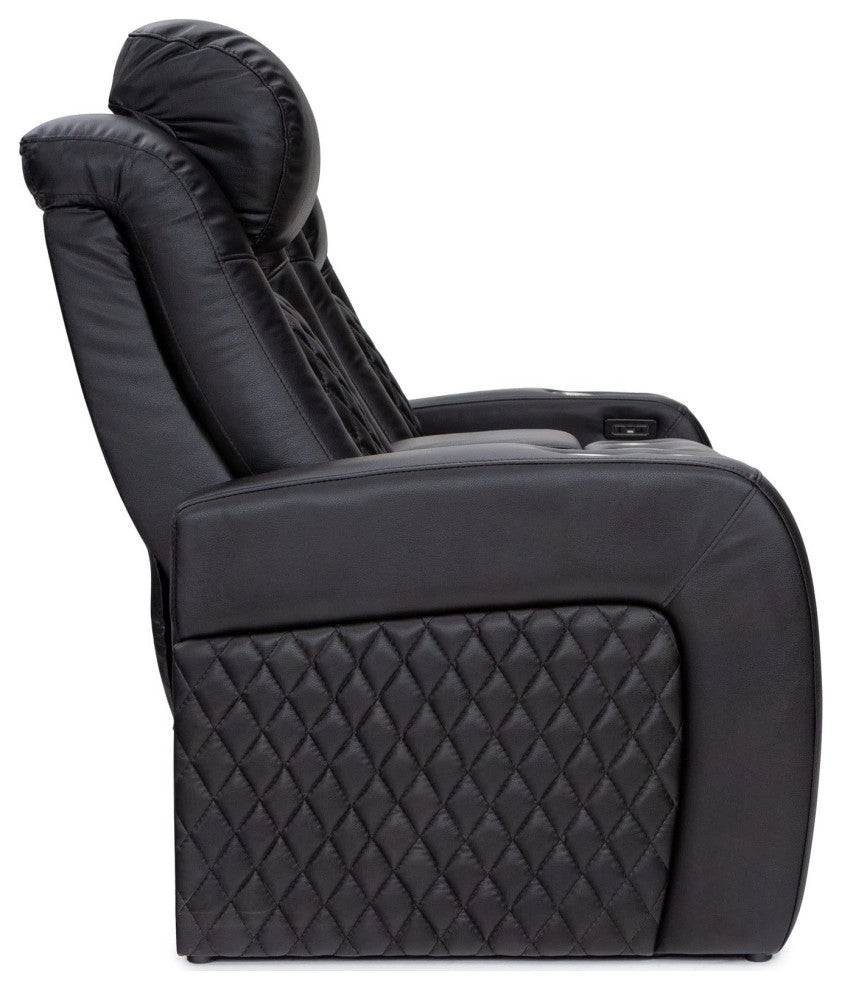 Seatcraft Aeris Home Theater Seating, Black, Loveseat