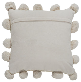 Ox Bay Handwoven Tan Solid Organic Jute Pillow Cover, 20"x20"