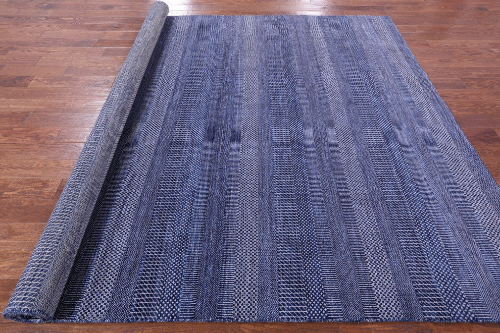 Savannah Grass Handmade Wool and Silk Rug 8' 1" X 10' 3" Q11916