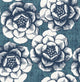 Fanciful Blue Floral Wallpaper Bolt