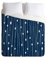 Deny Designs Heather Dutton Navy Entangled Duvet Cover - Lightweight