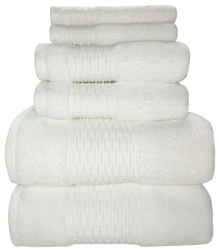 Sttelli Luna 6-Piece Towel Set, White