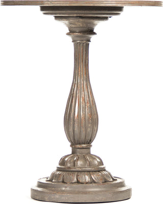 Esme End Table, Distressed Moss Gray