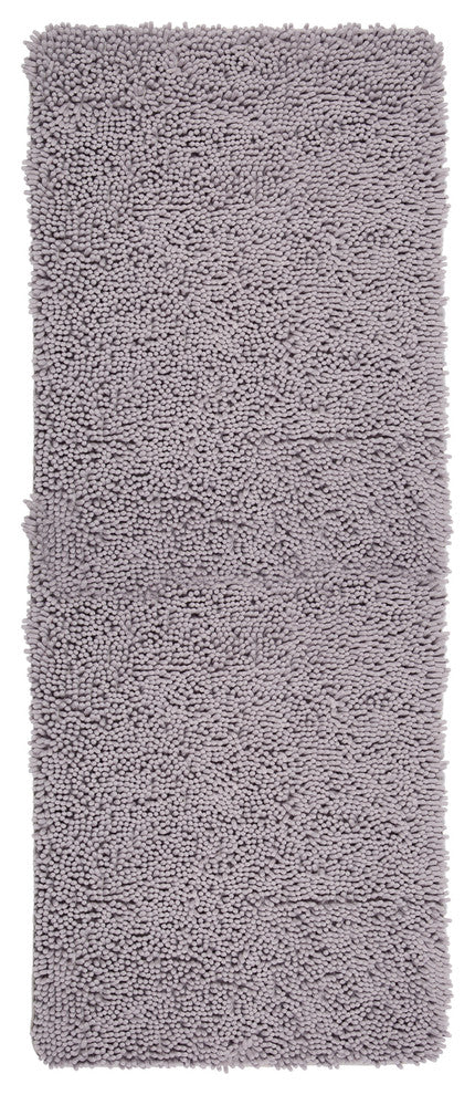 Shag Memory Foam Bath Mat, 2' x 5', Grey