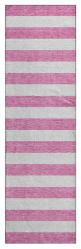 Premium Machine Washable Mayfield AMF528 Pink 2'3" x 7'6" Runner Rug