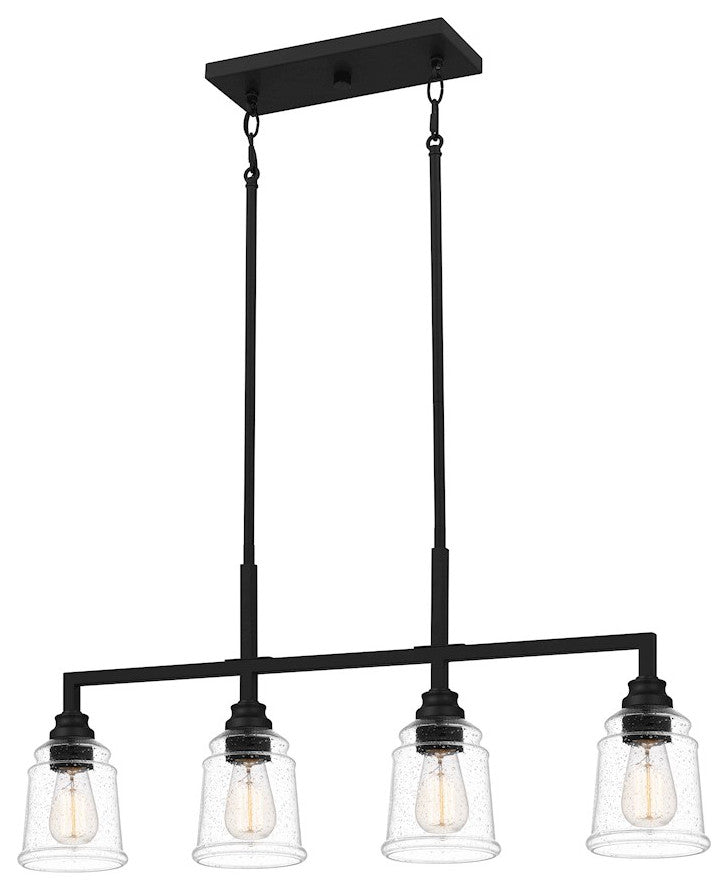 Quoizel MCI433MBK 4-Light Island Chandelier, McIntire