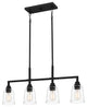 Quoizel MCI433MBK 4-Light Island Chandelier, McIntire