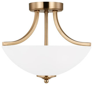 Sea Gull Geary Small 2-Light Bath Vanity 7716502EN3-848, Satin Brass