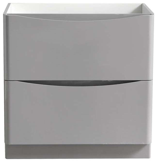 Fresca FCB9132GRG Tuscany 32" Glossy Gray Free Standing Modern Bathroom Cabinet