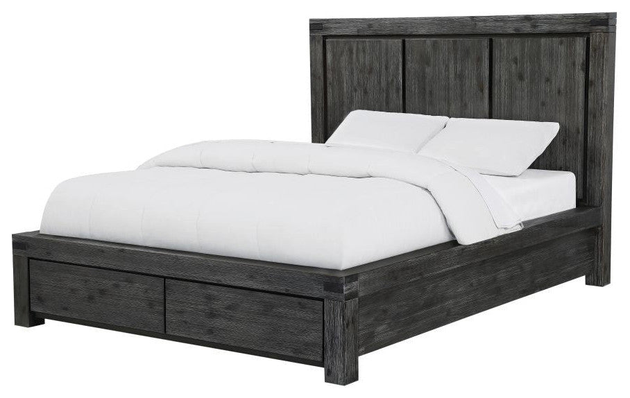 Modus Meadow 5 Piece King Storage Bedroom Set With 2 Nightstand, Graphite