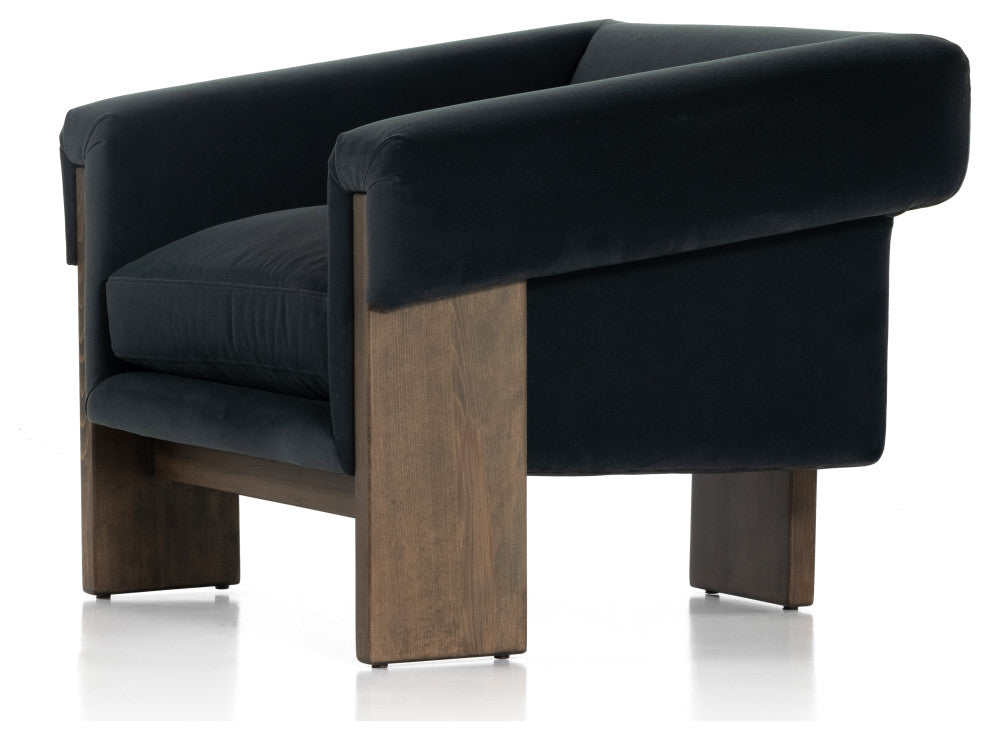 Cairo Chair-Modern Velvet Smoke