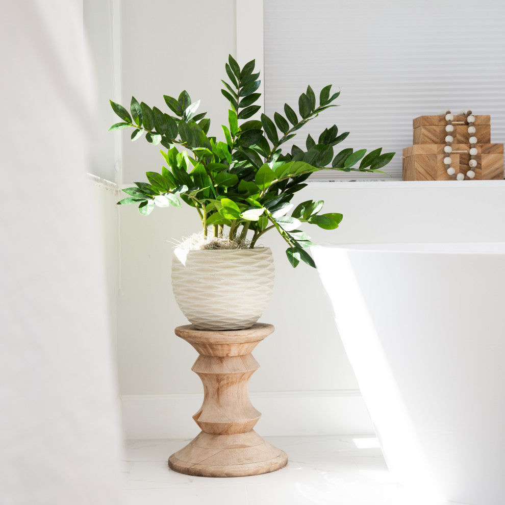28in. Artificial Zamioculcas Plant with Decorative Planter
