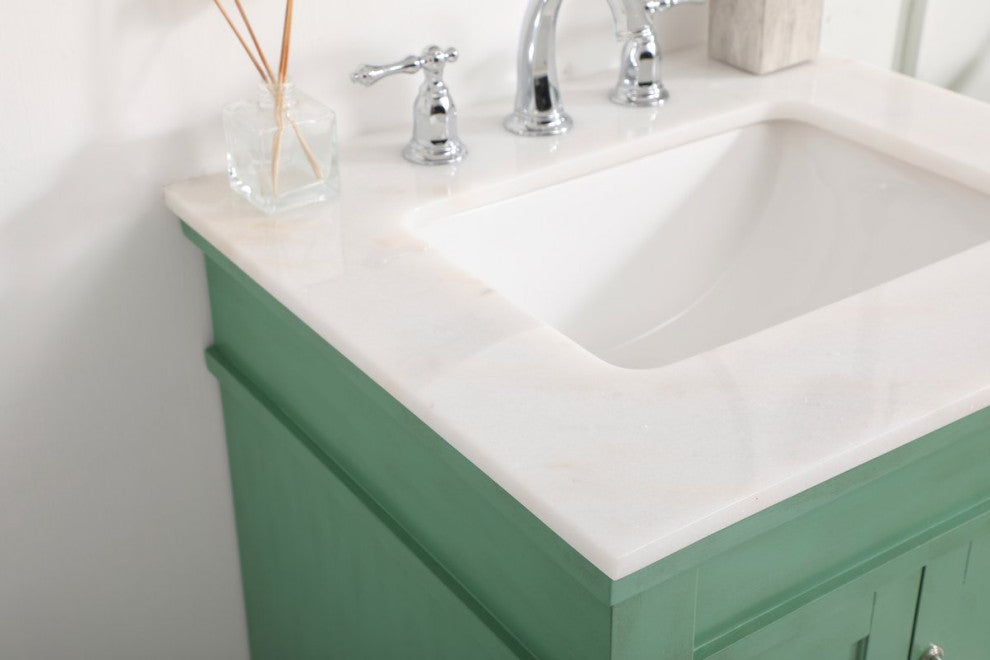 Lewis 24" Single Bathroom Vanity, Vintage Mint