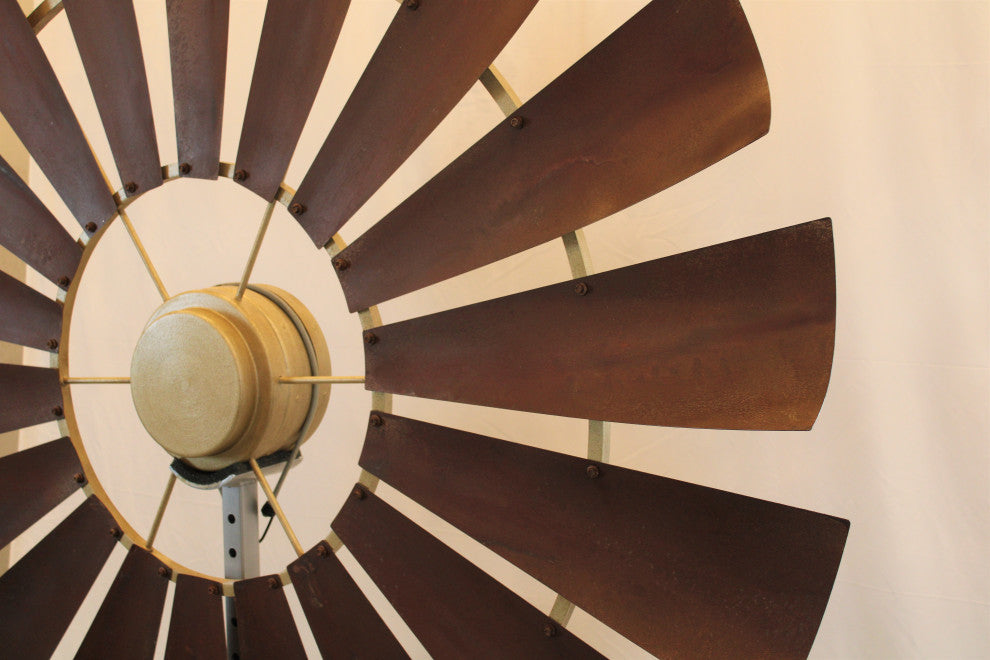96"Western Rawhide Windmill Ceiling Fan | The American Fan