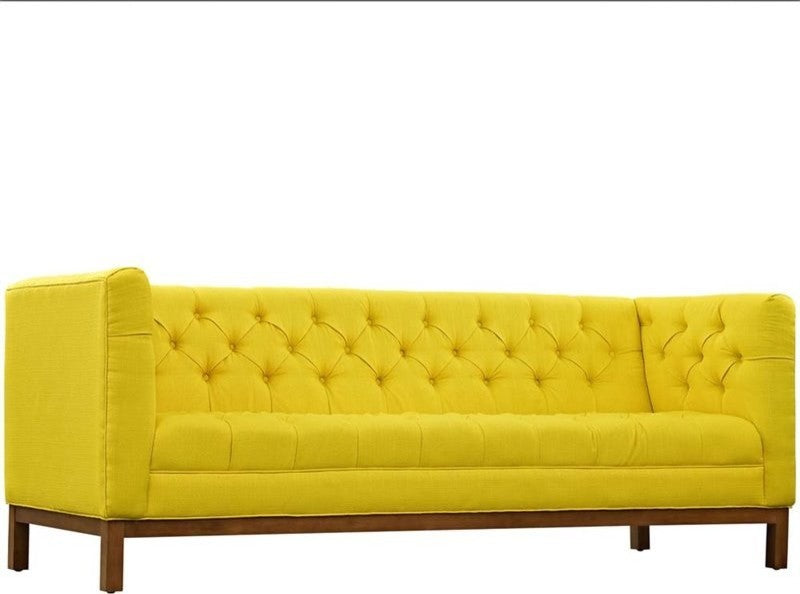 Modern Sunny Panache Living Room Set Upholstered Fabric, 2-Piece Set