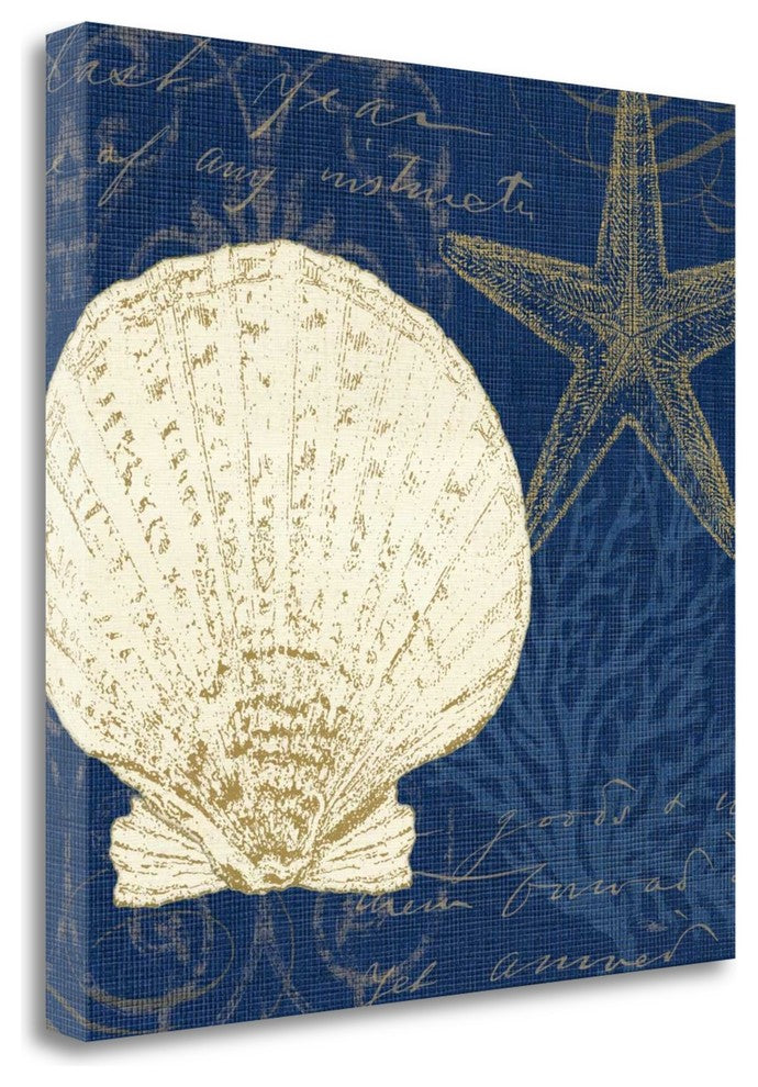 "Coastal Moonlight II" By Pela Studio, Giclee Print on Gallery Wrap Canvas