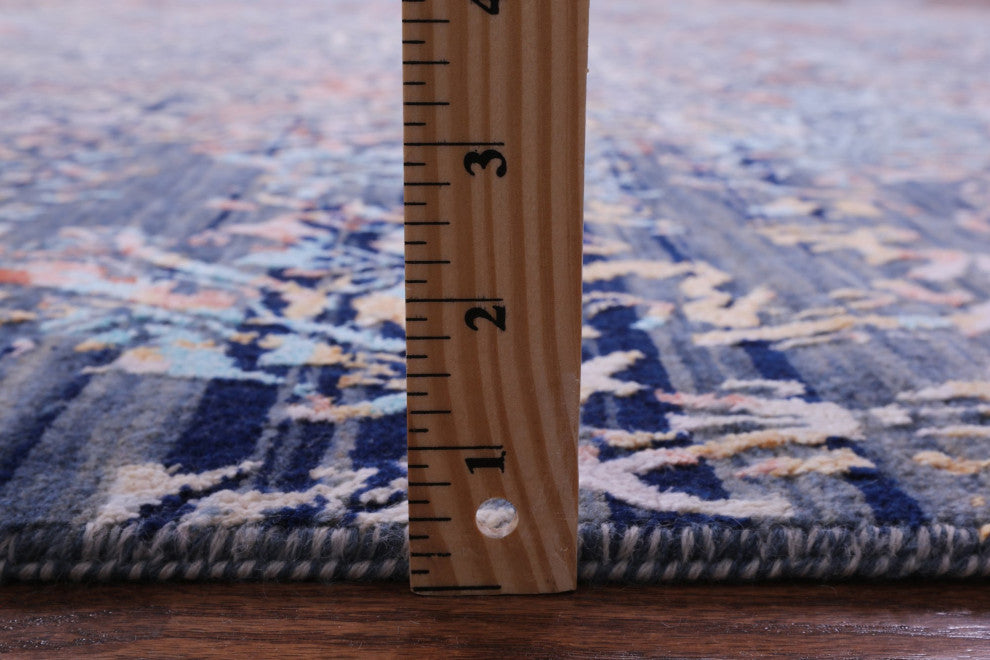 Wool and Silk Hand-Knotted Modern Rug 9' 1" X 12' 0" Q9253