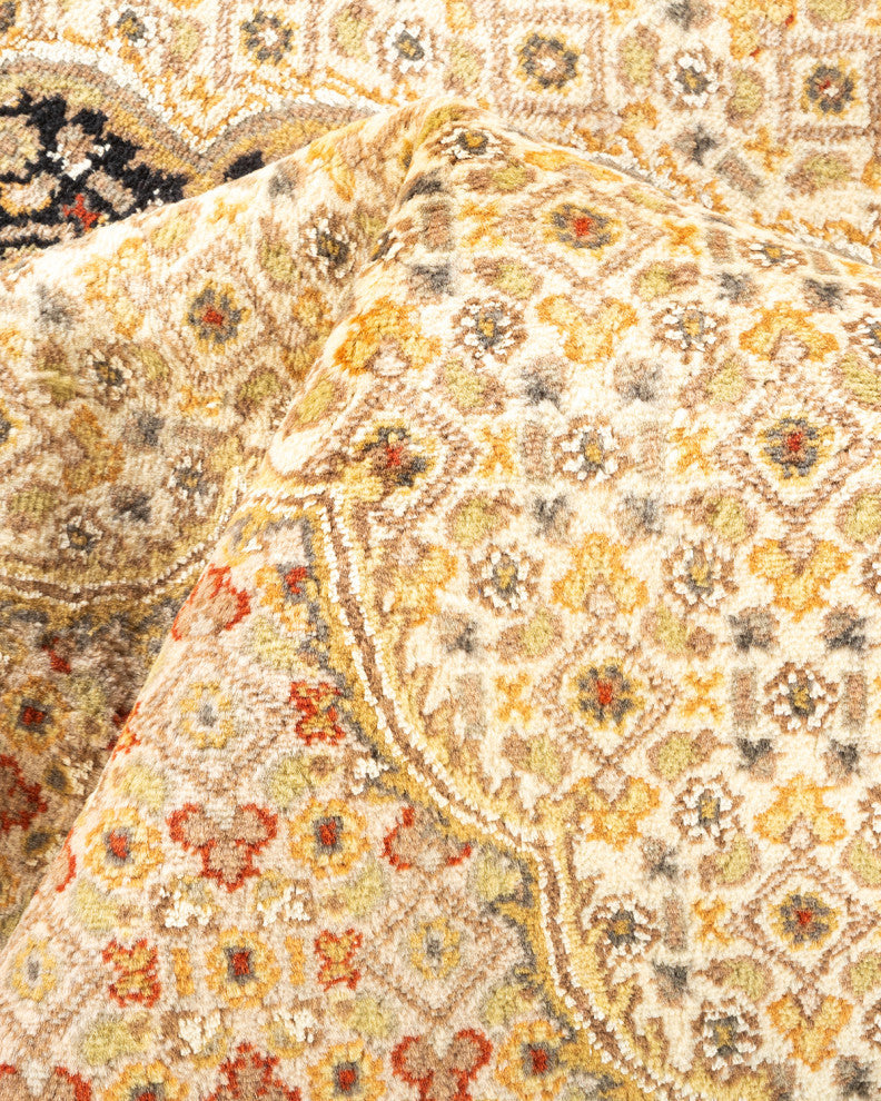 Mogul, One-of-a-Kind Hand-Knotted Area Rug Ivory, 6'8"x9'10"
