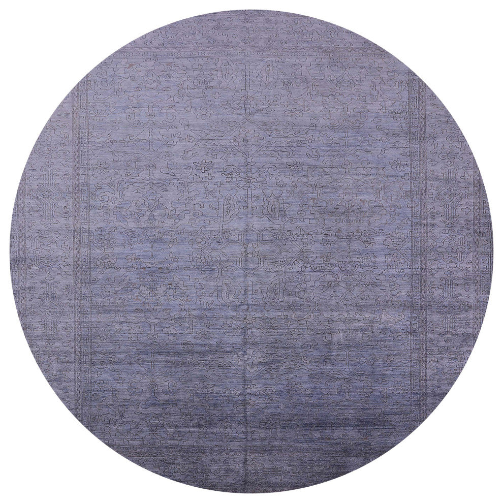Ahgly Company Indoor Round Mid-Century Modern Area Rugs, 8' Round