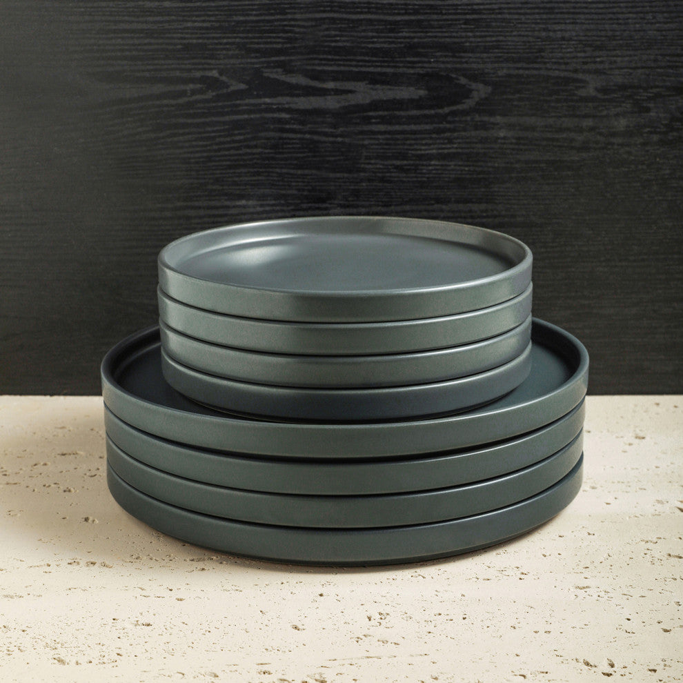 Stone Lain Celina Stoneware 32 Piece Dinnerware Set, Gray Matte