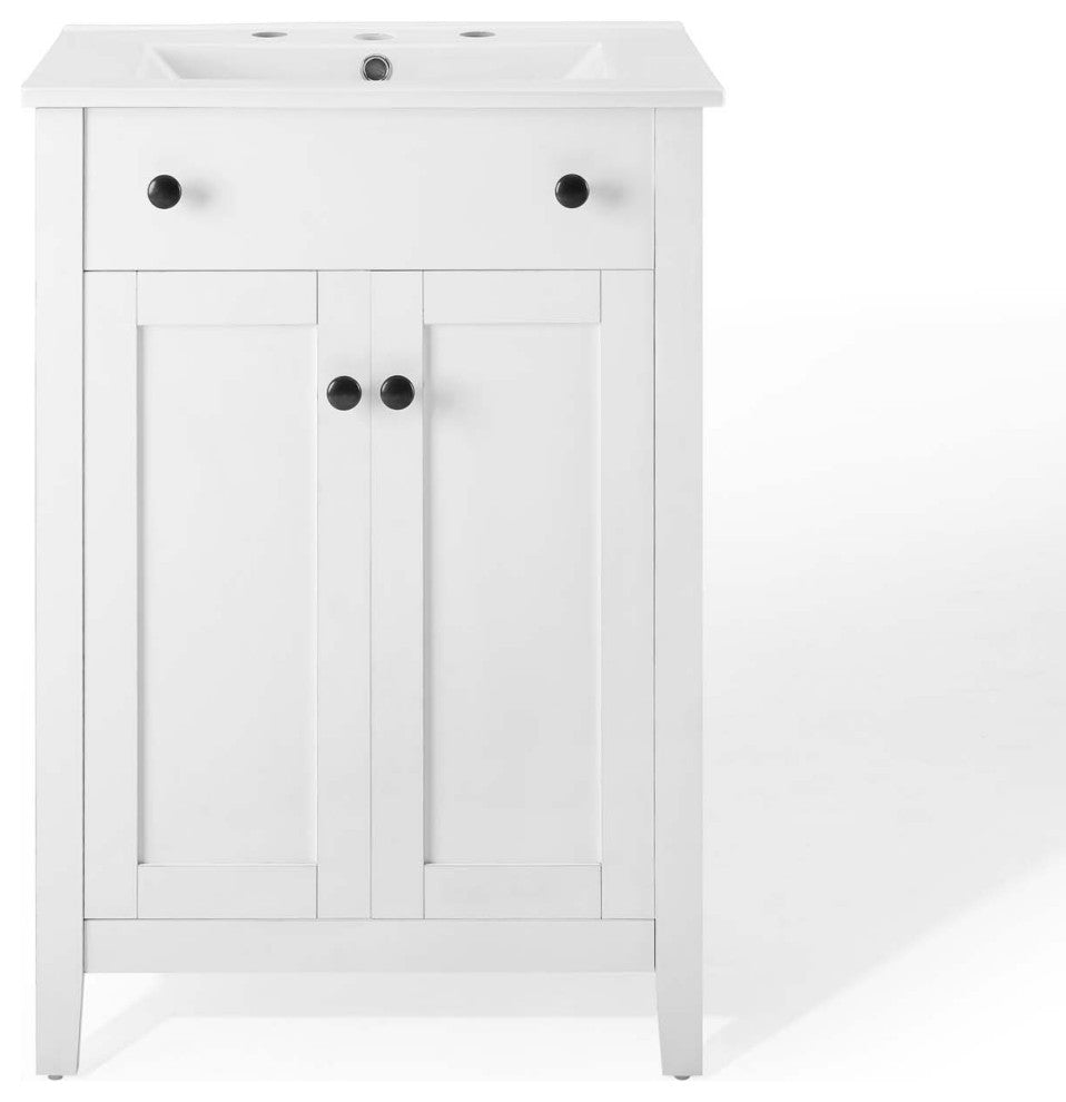 Nantucket 24" Bathroom Vanity - White White