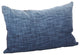 Ombre Design Down Filled Cotton Throw Pillow, 14"x23", Navy Blue
