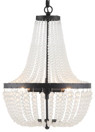 Rylee Three Light Chandelier in Matte Black