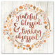 Grateful, Blessed & Turkey Obsessed Print on Canvas