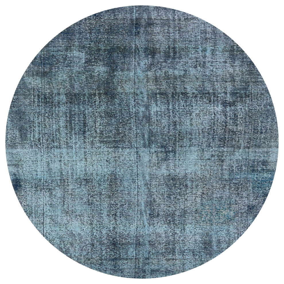 Ahgly Company Indoor Round Mid-Century Modern Area Rugs, 4' Round