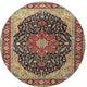 Ahgly Company Indoor Round Traditional Area Rugs, 3' Round