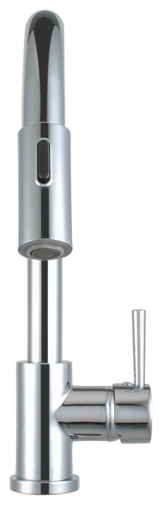 Morgana 16" Single Handle Pull Down Standard Kitchen Faucet, Polished Chrome