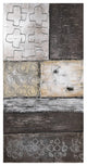 Stacked Abstract Wall Art Textured Metallic Hand Painted by Martin Edwards, Stacked 2