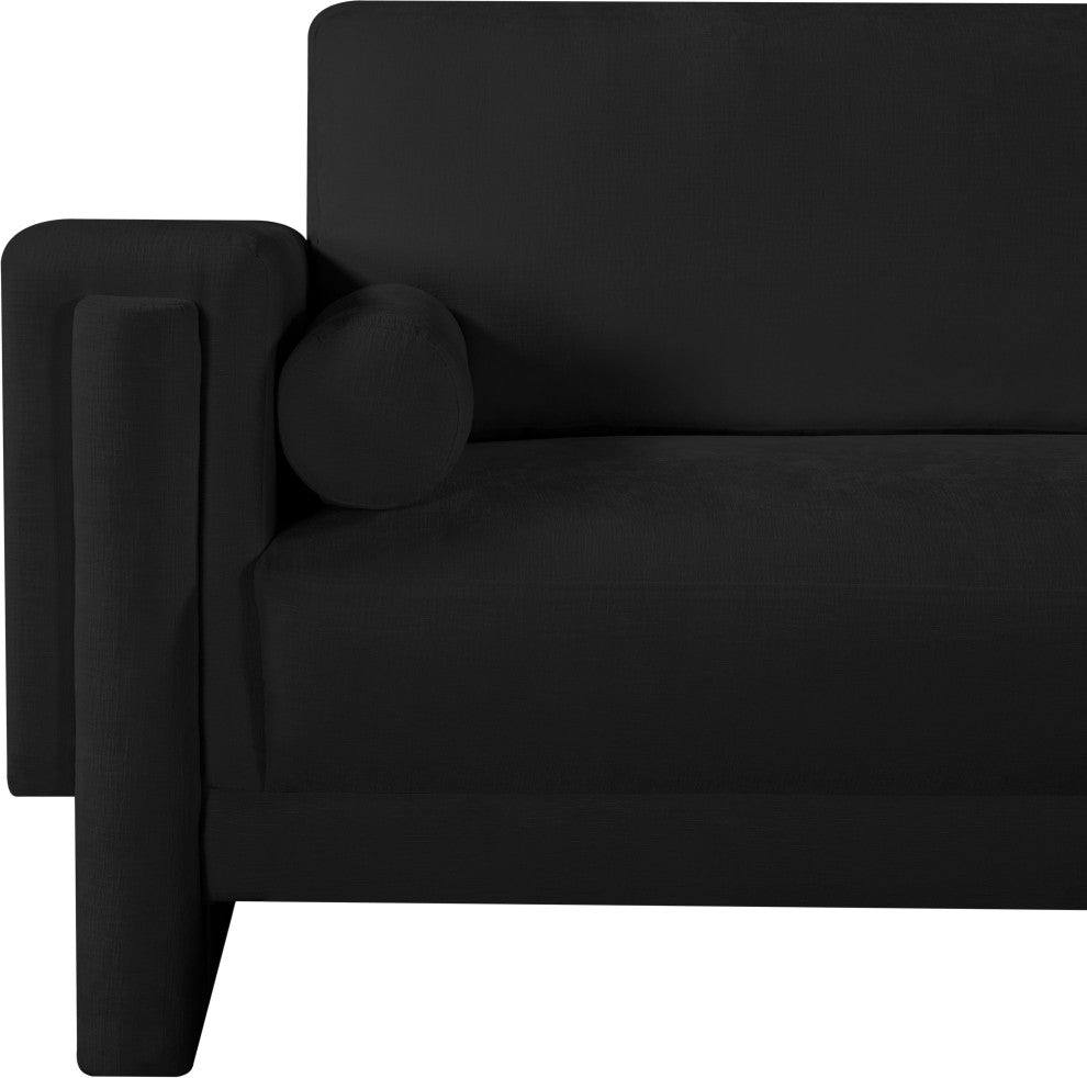 Madeline Chenille Fabric Upholstered Chair, Black, Chair