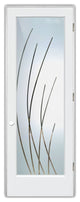Interior Prehung Door or Interior Slab Door - Sleek Arcs - Primed - 30" x...