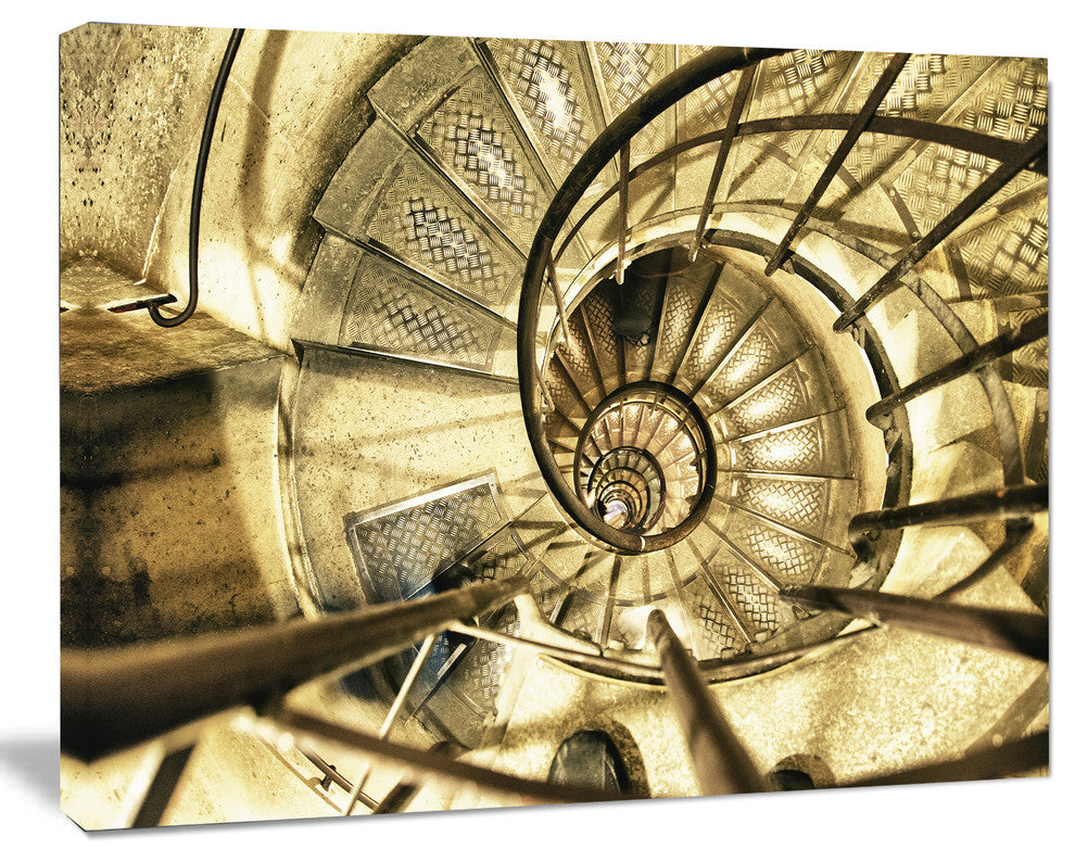 Architectural Detail of Paris in Winter, Abstract Canvas Art Print, 60"x28"