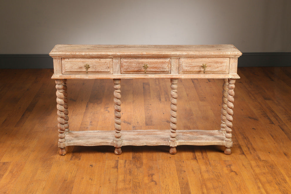 3 Drawer Console Table