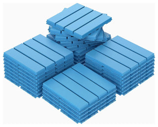 Plastic Interlocking Deck Tiles, 27 Pack Patio Deck Tiles