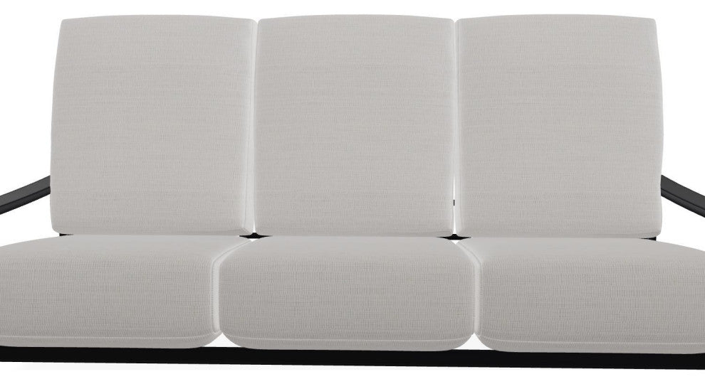St. Catherine Deep Seat 3-Seat Outdoor Sofa, Tabloid Cloud/Black