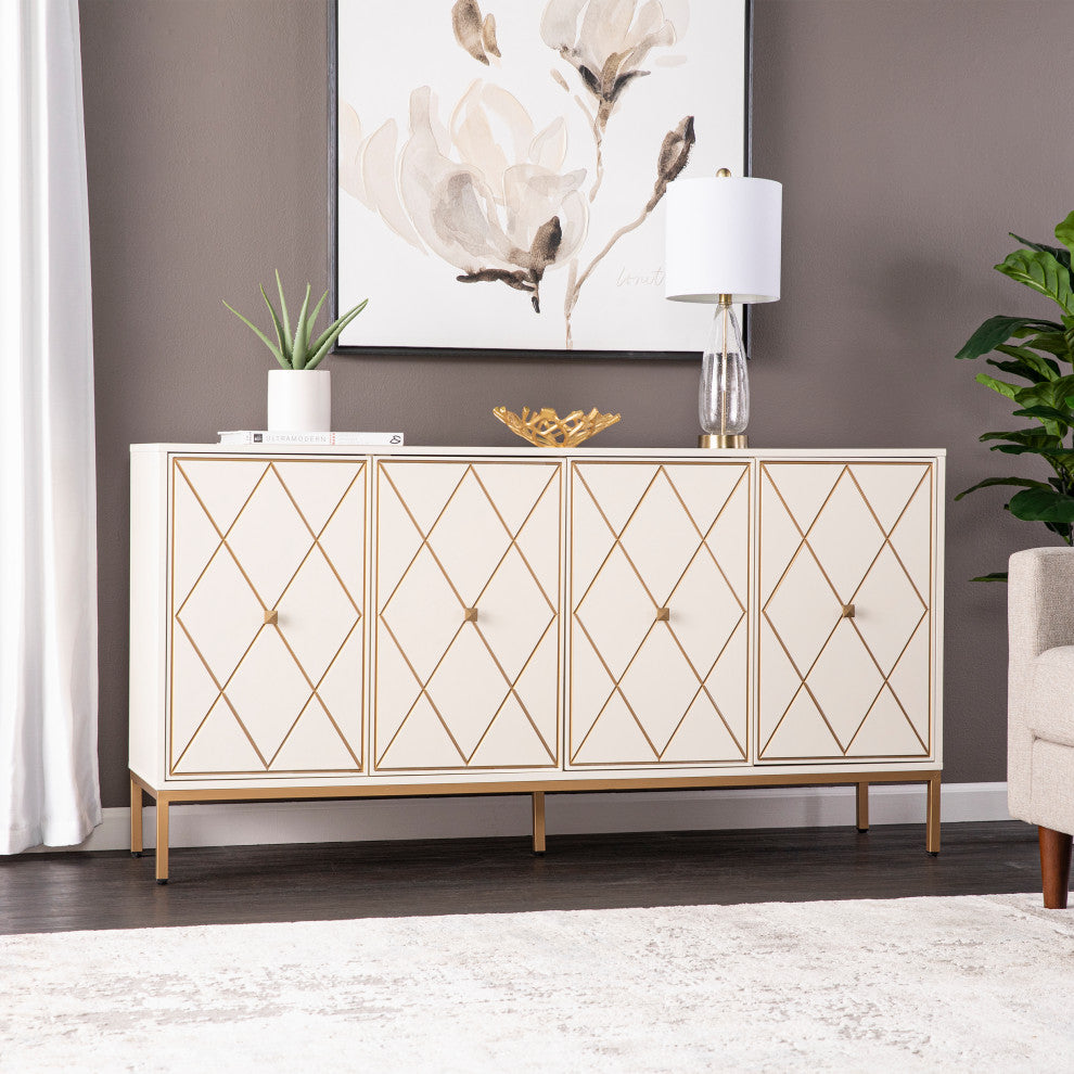 Crewe board Cabinet w/ Storage - Cream