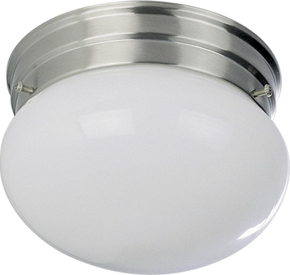 2-Light Brushed Nickel Interior Flush Mount