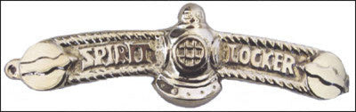 Nickel Plated Brass Spirit Locker Plaque