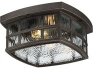 Quoizel SNN1612PN Two Light Outdoor Flush Mount Stonington Palladian Bronze