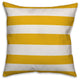 Yellow Cabana Stripe 16x16 Throw Pillow