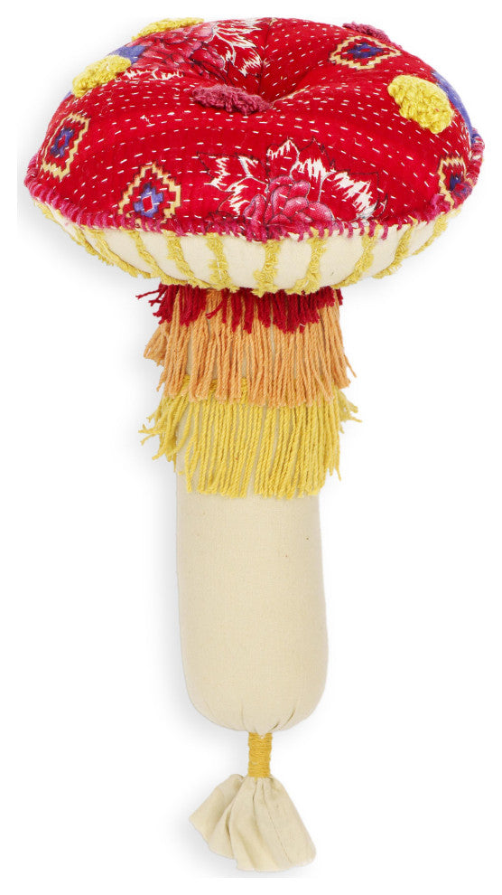Mushroom Hand Sewn Pillow