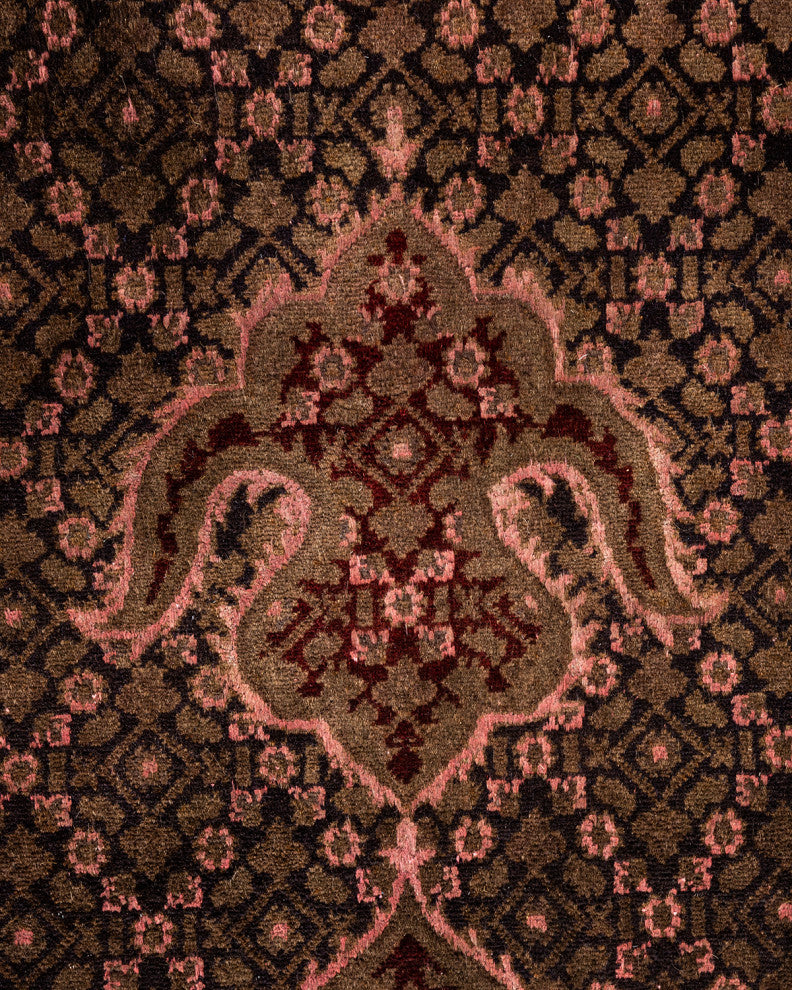 Fine Vibrance, One-of-a-Kind Hand-Knotted Area Rug Brown, 9' 0" x 12' 4"
