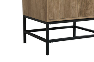 Home Living 19" Modern Natural Oak-Light Bathroom Vanity
