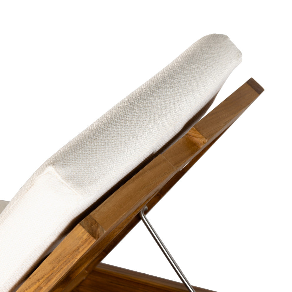 Kinta Outdoor Chaise Lounge-Ntrl-Fsc
